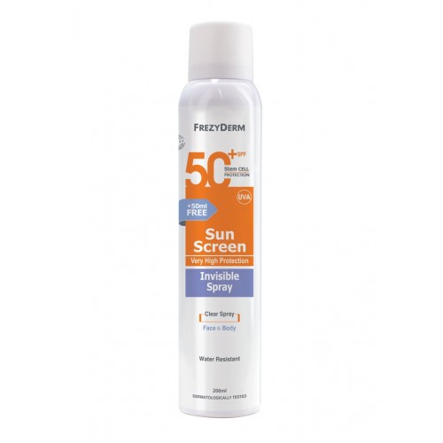 Sun Screen Invisible Spray SPF 50+ / UVA - Διάφανο Αντηλιακό - 200ml