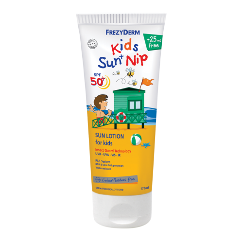 Kids Sun + Nip SPF 50+ / UVA - Παιδικό Αντηλιακό - Εντομοαποθητικό - 175ml