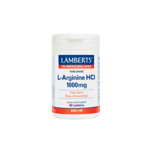 Lamberts L – Arginine HCI 1000mg 90tabs