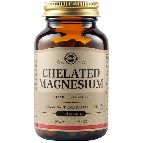 Solgar CHELATED MAGNESIUM 100mg tabs 100s