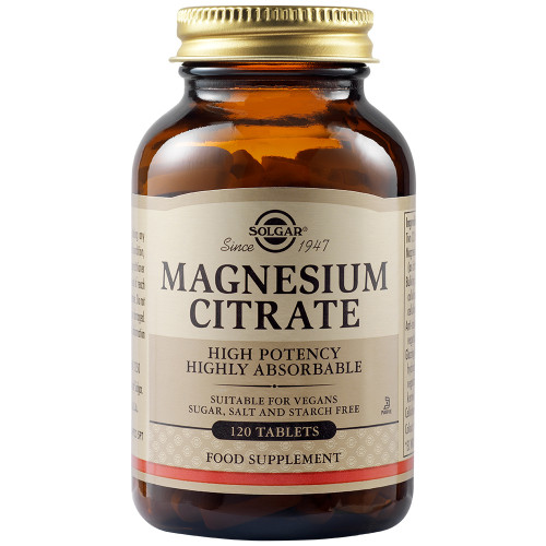 Solgar CITRATE MAGNESIUM 200mg tabs 120s