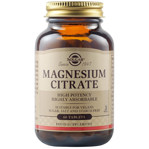 Solgar CITRATE MAGNESIUM 200mg tabs 60s