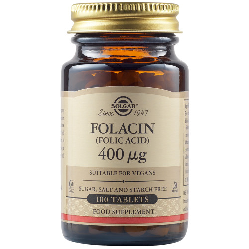 Solgar FOLIC ACID 400μg tabs 100s