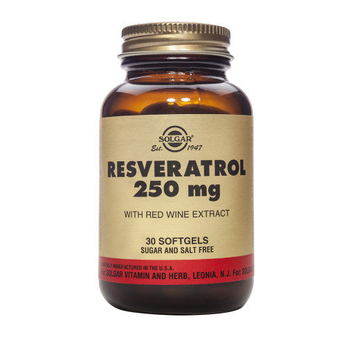 Solgar RESVERATROL 250mg softgels 30s