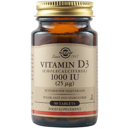 Solgar VIT. D-3 1000 IU tabs 90s