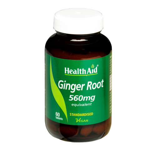 HEALTH AID GINGER ROOT 560mg 60tabs