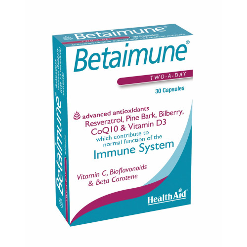 HEALTH AID BETAIMUNE antioxidant 30caps