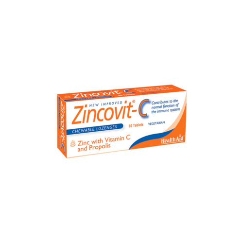 HEALTH AID ZINCOVIT-C μασώμενο 60tabs