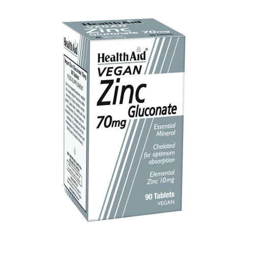 HEALTH AID ZINC gluconate 70mg 90tabs