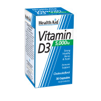 HEALTH AID vit D3 5000iu 30vcaps