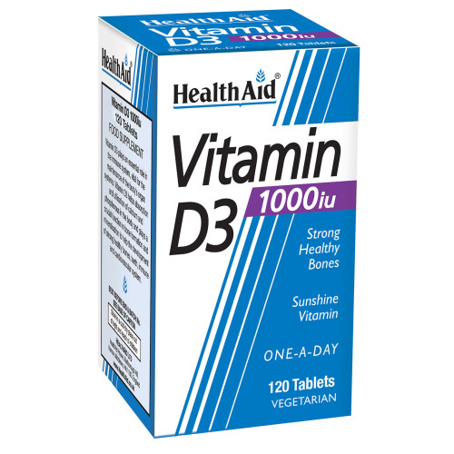 HEALTH AID VITAMIN D3 1000iu 120tabs