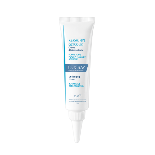 Ducray Keracnyl Glycolic+ Kρέμα Προσώπου για Δέρμα με τάση ακμής Σπυράκια & Μαύρα στίγματα 30ml