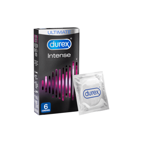 Durex Προφυλακτικά Με Κουκκίδες Ραβδώσεις και Επιβραδυντικό Τζελ Performax Intense 6 τεμάχια