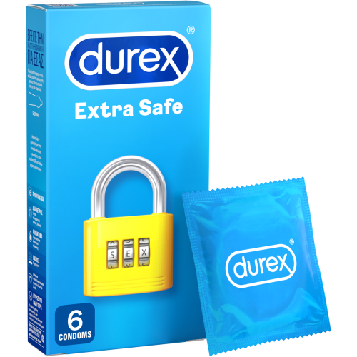 Durex Προφυλακτικά Extra Safe 6 τεμάχια