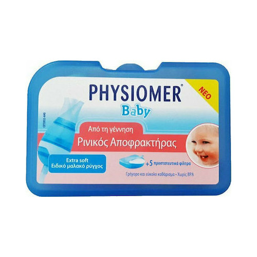 Physiomer Baby Ρινικός Αποφρακτήρας +5 Προστατευτικά Φίλτρα μιας χρήσης