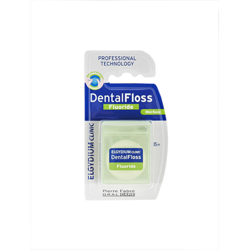 Elgydium Dental Floss Cool Mint Οδοντικό Νήμα με φθόριο 35m